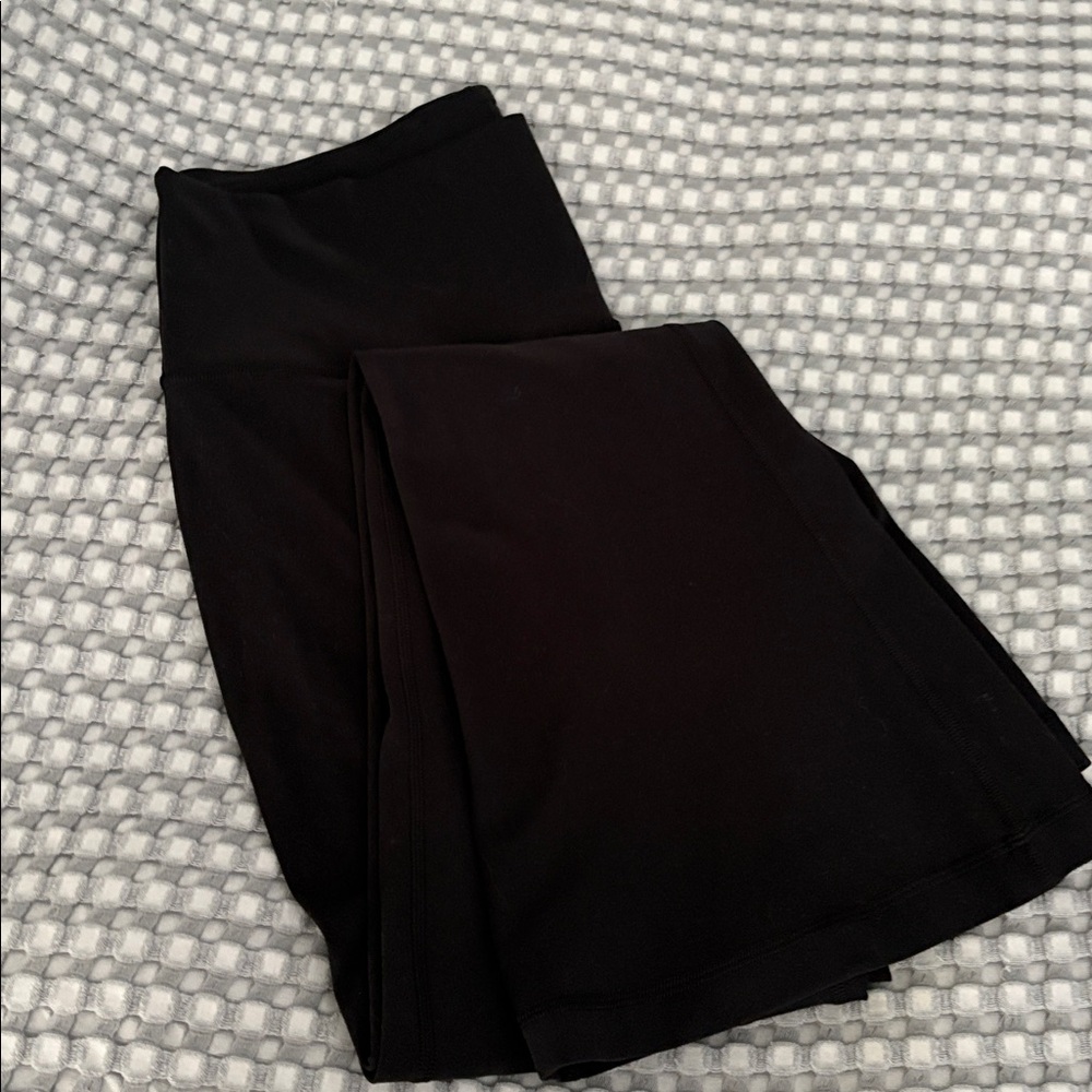 Lululemon Align mini flare black leggings. Size 12. No piling.